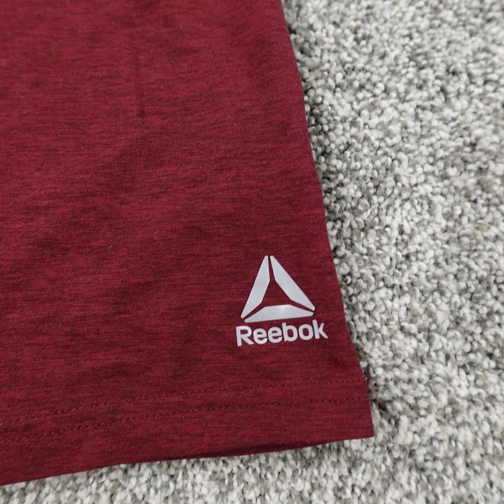 Reebok‎ Hoodie Boys M Red Heather Lightweight Pullover Sweatshirt Youth Kids